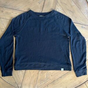 Merz B Schwanen Good Basics Organic Cotton Black Long Sleeve Tee Womens S/4 Boxy